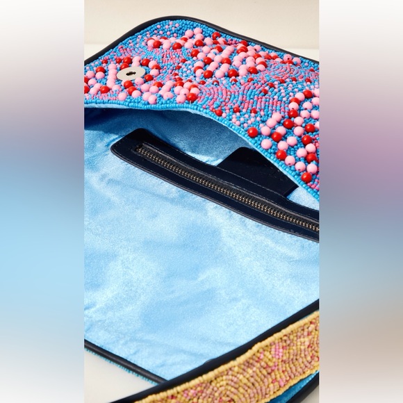 🌺🎉HP🎉🌺 NWOT Staud Tommy Beaded Shoulder Bag Multi Whirlpool 🌟RARE FIND🌟 - Picture 14 of 15